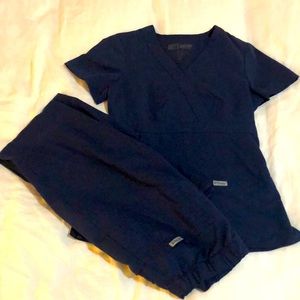 Greys Anatomy Navy Scrub Set by Barco XS